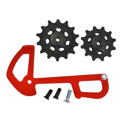 SRAM X01 Eagle - kladky a vodítko přehazovačky red 52z.