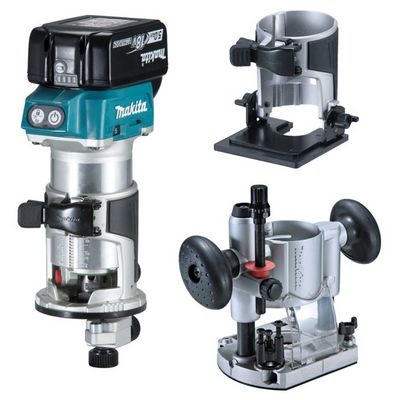 Makita DRT50RTJX2 Aku kombinovaná frézka s příslušenstvím Li-ion LXT 18V/5,0Ah