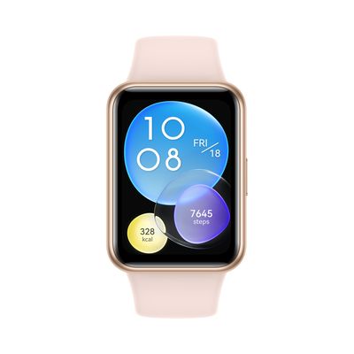 Huawei Watch Fit 2 Active Gold + Sakura Pink Silicone Strap