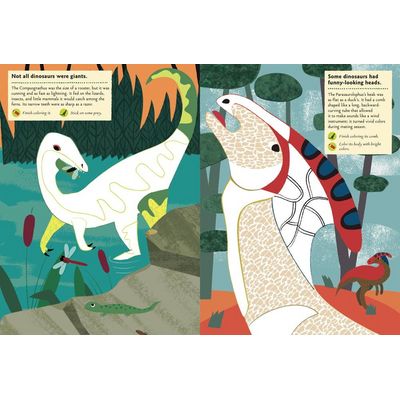 Chronicle Books Kniha aktivit se samolepkami V době dinosaurů