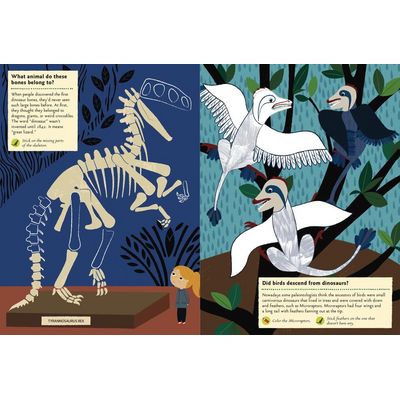 Chronicle Books Kniha aktivit se samolepkami V době dinosaurů