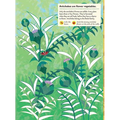 Chronicle Books Kniha aktivit se samolepkami my nature V zeleninové zahradě