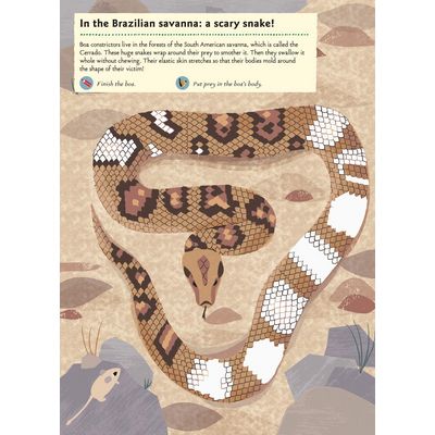Chronicle Books Kniha aktivit se samolepkami Zvířata savany