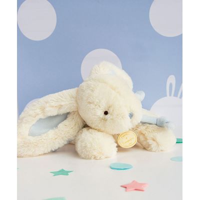 Doudou Dárková sada - Plyšový králíček modrý 20 cm
