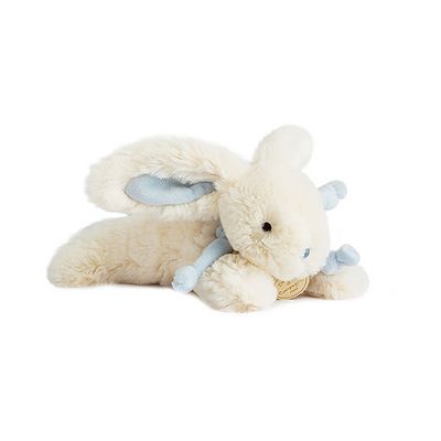 Doudou Dárková sada - Plyšový králíček modrý 20 cm
