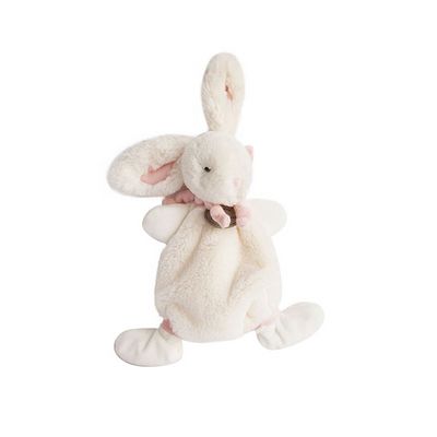 Doudou Dárková sada - Plyšový králíček růžový 26 cm