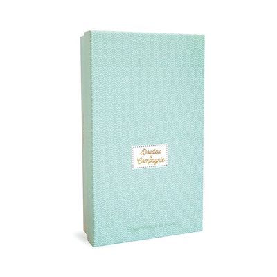 Doudou Dárková sada - plyšový zajíček s dečkou 31 cm tyrkysový