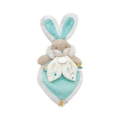 Doudou Dárková sada - Hračka tyrkysový kamarád králíček 24 cm
