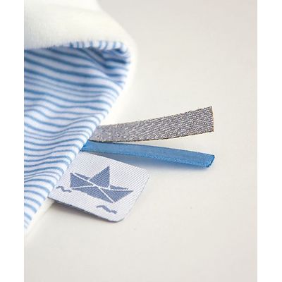 Doudou Dárková sada - králíček námořník s muchláčkem 10 cm