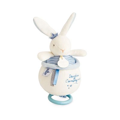 Doudou Dárková sada - Plyšový králíček námořník hrající melodii 14 cm