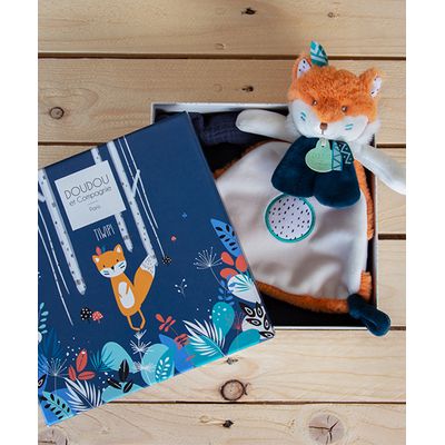 Doudou Dárková sada Tiwipi - plyšová liška muchláček 23 cm