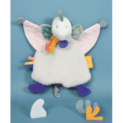 Doudou Dárková sada - Plyšový muchláček dinosaurus zelený 25 cm