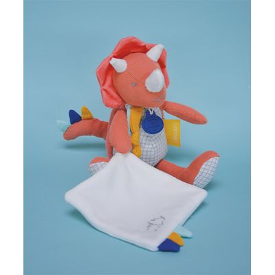 Doudou Dárková sada - dinosaurus s dečkou 25 cm