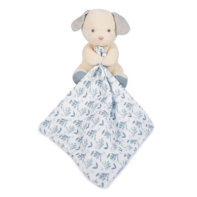 Doudou Dárková sada - Plyšový pejsek s dečkou z  BIO bavlny 15 cm