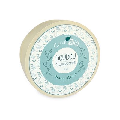 Doudou Dárková sada - Plyšový pejsek s dečkou z  BIO bavlny 15 cm