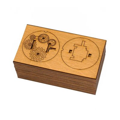 iDventure 3D dřevěná skládačka hlavolamu Cryptex