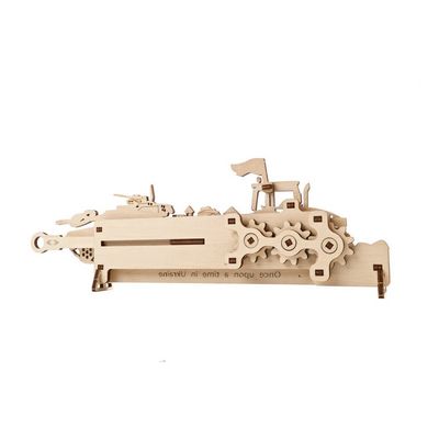 Ugears 3D dřevěné mechanické puzzle Brave UA Tractor