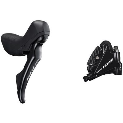 Brzdový set SHIMANO 105 BR-R7070, páka 2x11 ST-R7020 přední třmen BR-R7070 polymer+chladič set levá