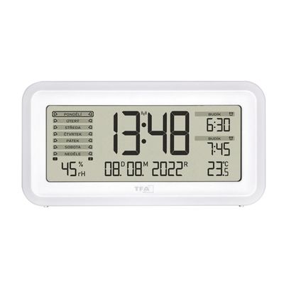 TFA60.2562.02 BOXX2- Rádiem řízený digitální budík s automatickým podsvícením