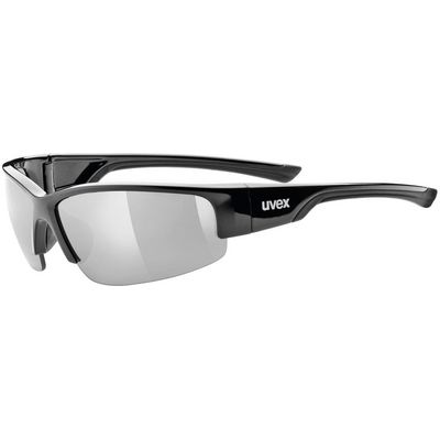 Sluneční brýle UVEX SPORTSTYLE 215 BLACK / LTM.SILVER