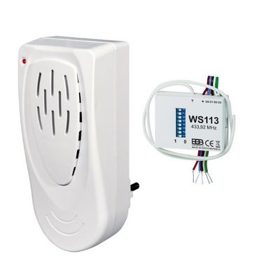 ELEKTROBOCK bezdrátový zvonek-230V AC se samoučením kódu BZ8-113