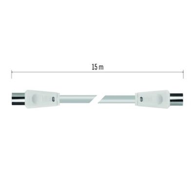 Anténní koaxiální kabel stíněný 15m – rovné vidlice