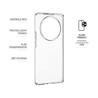 TPU gelové pouzdro FIXED pro Honor Magic5 Lite 5G, čiré