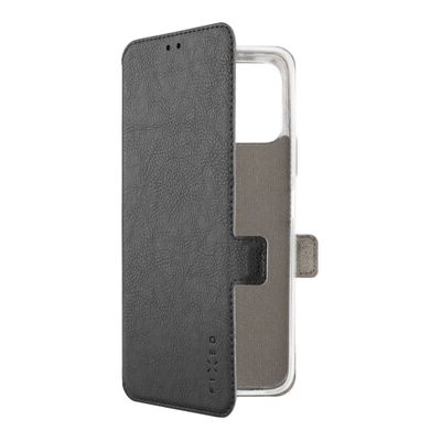 Tenké pouzdro typu kniha FIXED Topic pro Honor X8 5G/X6/70 Lite 5G, černé