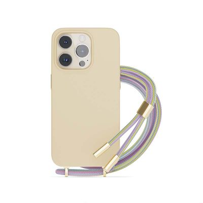 EPICO silikonový kryt se šňůrkou pro iPhone 14 Plus (6,7) - růžová