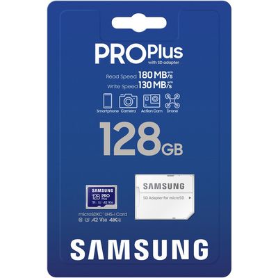 Samsung microSDXC 128GB PRO Plus + SD adaptér