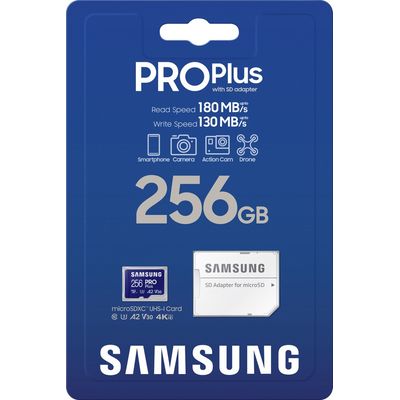 Samsung microSDXC 256GB PRO Plus + SD adaptér