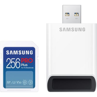 Samsung SDXC 256GB PRO Plus + USB adaptér