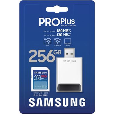 Samsung SDXC 256GB PRO Plus + USB adaptér