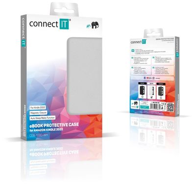 CONNECT IT pouzdro pro Amazon New Kindle 2022, BÍLÉ