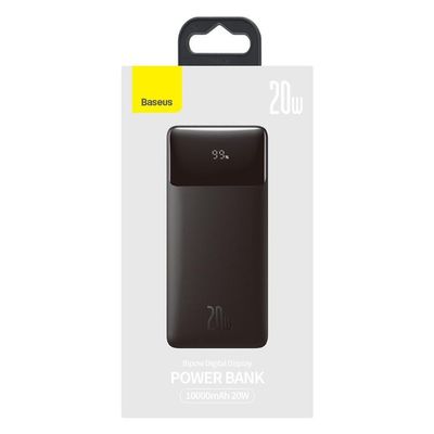 Baseus Bipow powerbanka s digitálním displejem 10000mAh 20W černá