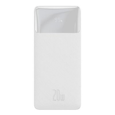 Baseus Bipow powerbanka s digitálním displejem 20000mAh 20W bílá