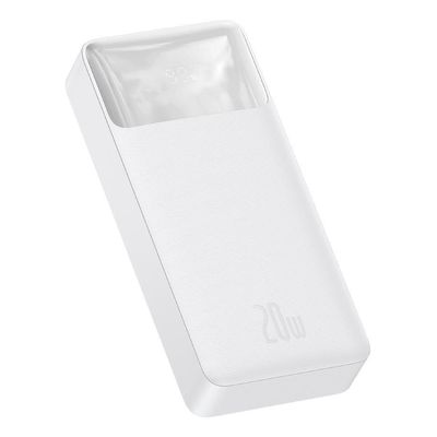 Baseus Bipow powerbanka s digitálním displejem 20000mAh 20W bílá