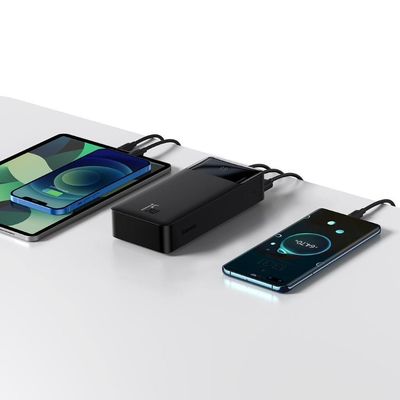 Baseus Bipow powerbanka s digitálním displejem 30000mAh 15W černá