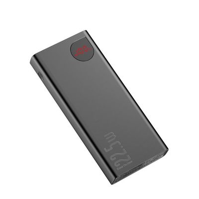 Baseus Adaman kovová powerbanka s digitálním displejem QC 20000mAh 22.5W, černá