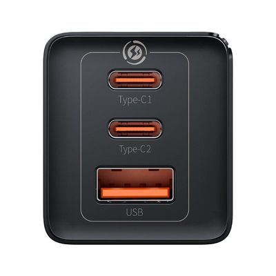Baseus GaN5 Pro rychlonabíjecí adaptér 2x USB-C + USB-A 65W černá