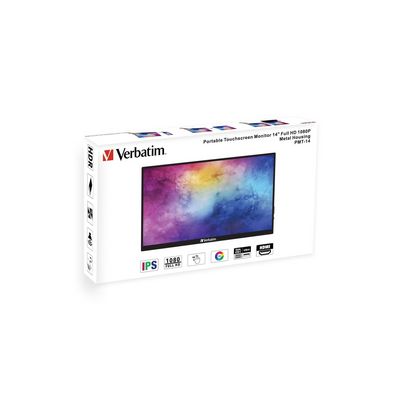 Verbatim přenosný dotykový monitor PMT-14, 14”