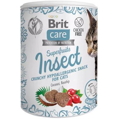 Brit Care Cat Snack Superfruits Insect 100g pamlsky pro kočky