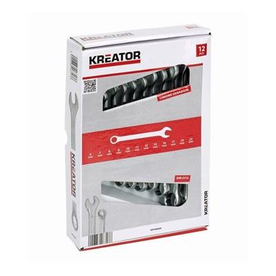 Kreator KRT500009 - Sada klíčů očko/otevřený 8-22mm 12ks