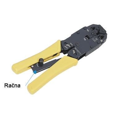 NE DATACOM Konektorovací kleště PROLINE 8P+6P+4P OR račna (RJ45,12,11,10)