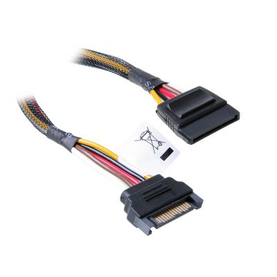 AKASA kabel SATA napájecí prodlužovací 30cm