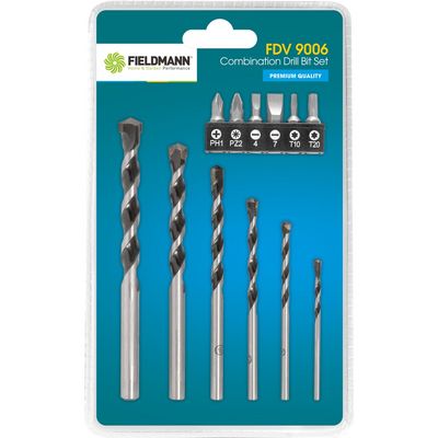 Fieldmann FDV 9006 Sada vrtáků Cobalt do zdiva 12ks