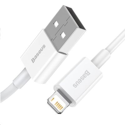 Baseus Superior Series rychlonabíjecí kabel USB/Lightning 2.4A 1m bílá