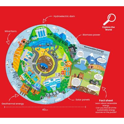Bigjigs Toys Kruhové puzzle Recyklace