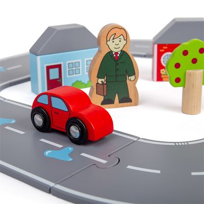 Bigjigs Rail Dřevěná silnice osmička