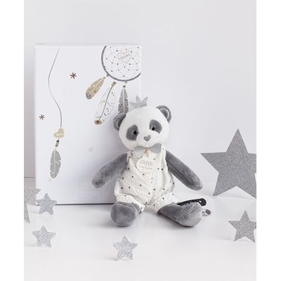 Doudou Dárková sada - plyšová hračka panda 20 cm